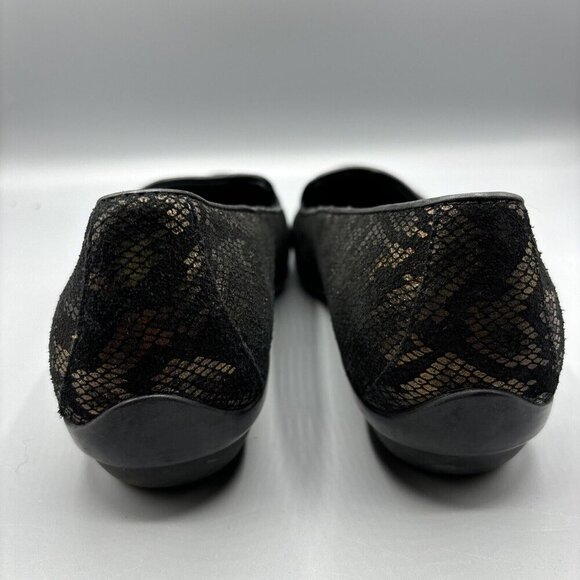 Dansko Olivia Womens Shoes Bronze Black Snake Print Sz 37 Leather Comfort‎ - Picture 3 of 9